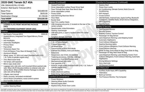 2020 GMC Terrain SLT