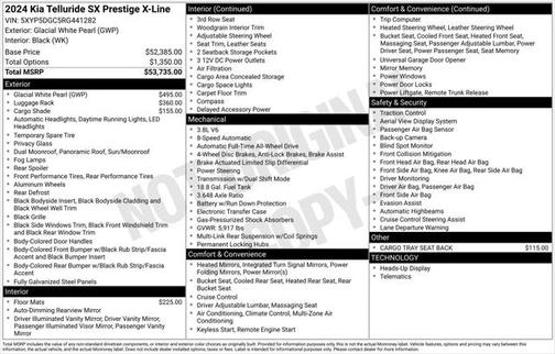 2024 Kia Telluride SX Prestige X-Line