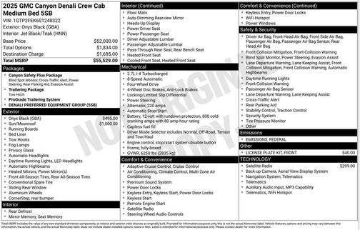 2025 GMC Canyon Denali