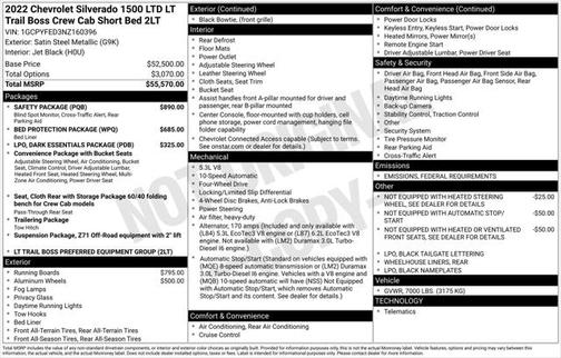 2022 Chevrolet Silverado 1500 LT Trail Boss