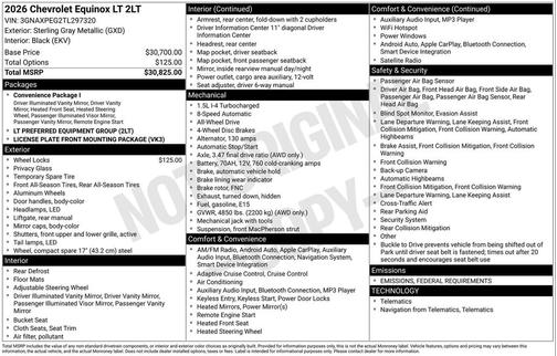2026 Chevrolet Equinox 1LT