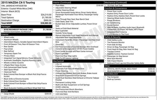 2015 Mazda CX-5 Touring