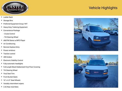 2017 GMC Savana 2500 Work Van