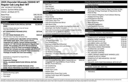 2025 Chevrolet Silverado 2500 WT