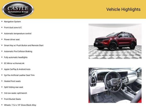 Passion Red Tintcoat 2022 Kia Sorento S