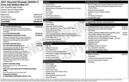 2021 Chevrolet Silverado 2500 LT