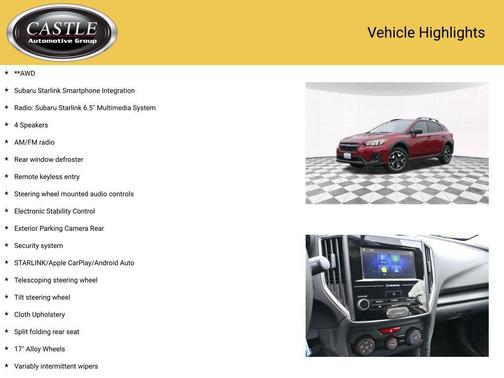 2019 Subaru Crosstrek 2.0i