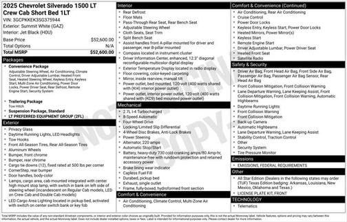 2025 Chevrolet Silverado 1500 LT