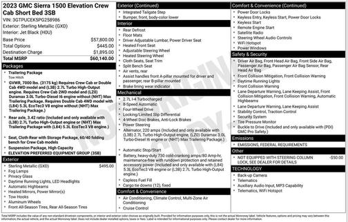 2023 GMC Sierra 1500 Elevation