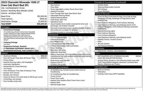 2023 Chevrolet Silverado 1500 LT