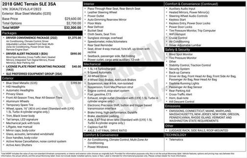 2018 GMC Terrain SLE