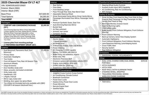 2025 Chevrolet Blazer EV eAWD LT