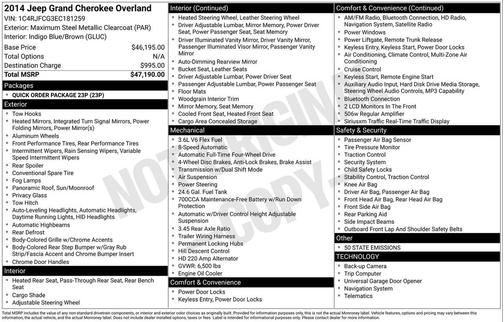 2014 Jeep Grand Cherokee Overland