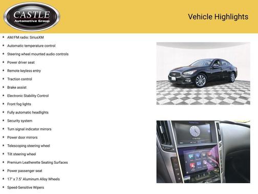 2016 INFINITI Q50 2.0T Premium