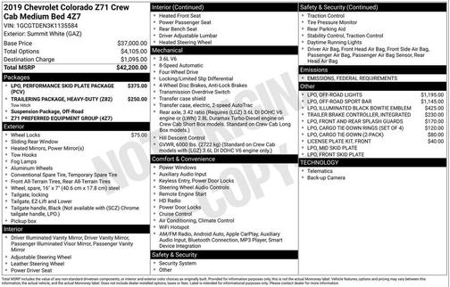 2019 Chevrolet Colorado Z71