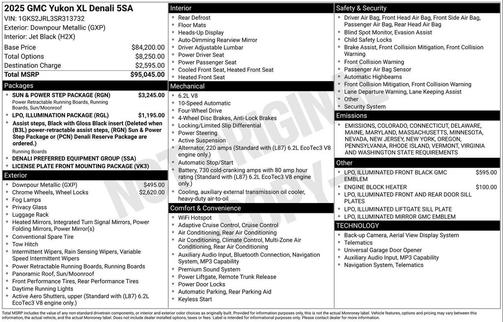 2025 GMC Yukon XL Denali