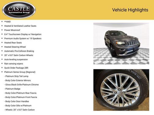 2016 Jeep Grand Cherokee Summit