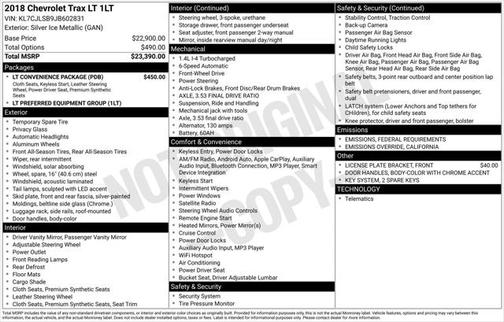 2018 Chevrolet Trax LT