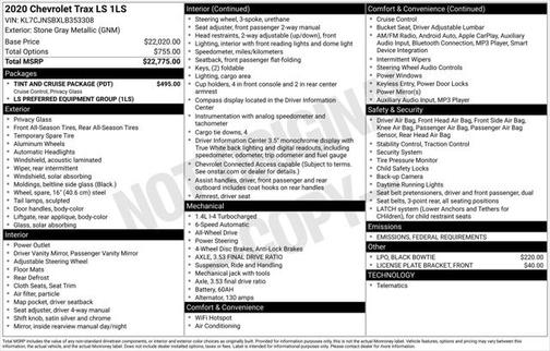 2020 Chevrolet Trax LS