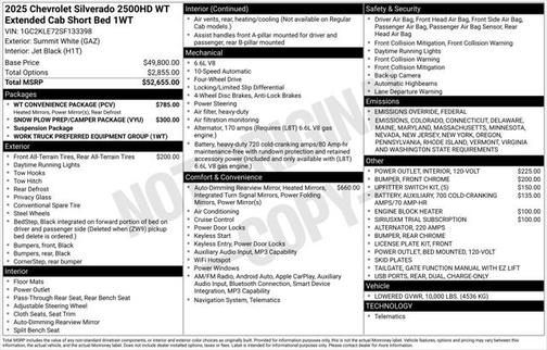 2025 Chevrolet Silverado 2500 WT