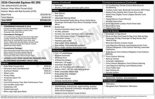 2026 Chevrolet Equinox AWD RS