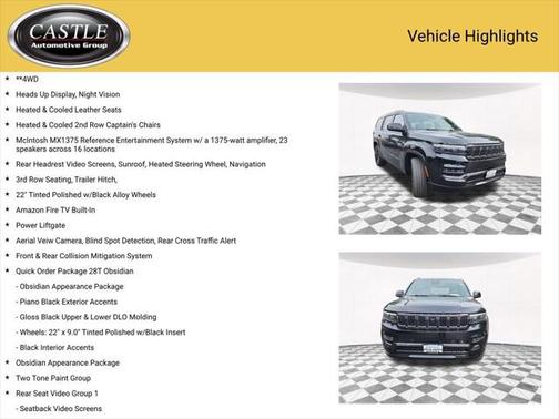 2023 Jeep Grand Wagoneer Series III Obsidian 4x4