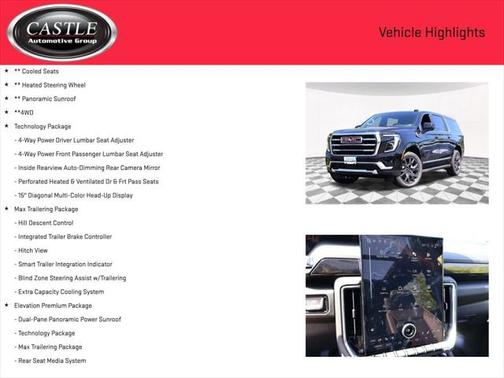 2025 GMC Yukon XL 4WD Elevation