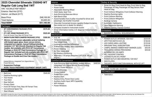 2025 Chevrolet Silverado 2500 WT