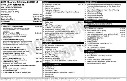 2026 Chevrolet Silverado 2500 LT