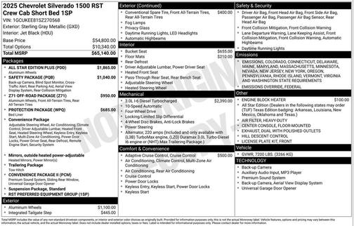 2025 Chevrolet Silverado 1500 RST