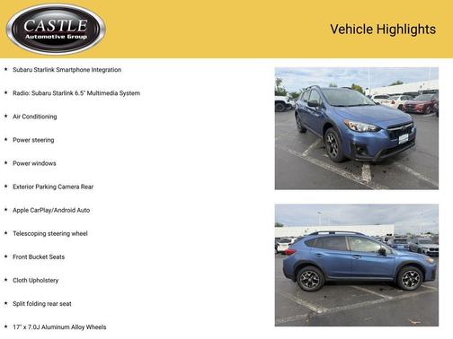 Quartz Blue Pearl 2018 Subaru Crosstrek 2.0i