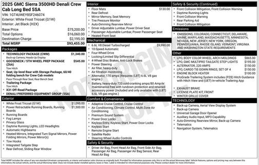 2025 GMC Sierra 3500 Denali