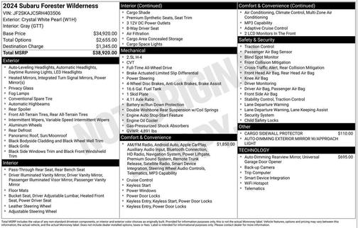 2024 Subaru Forester Wilderness