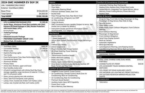 2024 GMC HUMMER EV SUV 3X