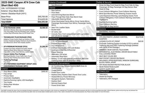 2025 GMC Canyon Base