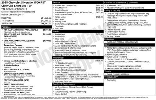 2025 Chevrolet Silverado 1500 RST