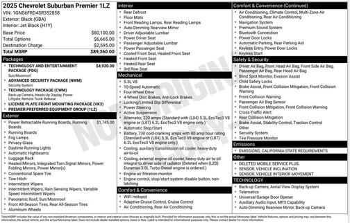 2025 Chevrolet Suburban Premier