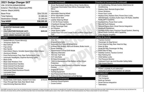 2021 Dodge Charger SXT