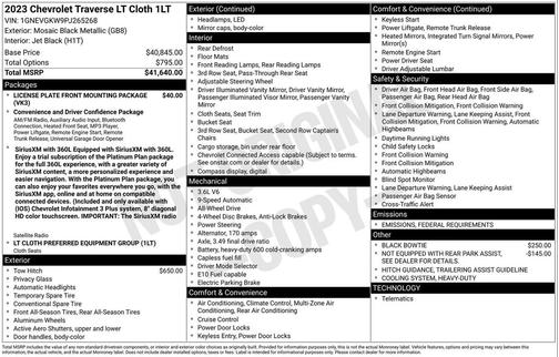 2023 Chevrolet Traverse LT Cloth