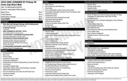 2023 GMC HUMMER EV Pickup 3X