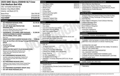 2025 GMC Sierra 2500 SLT