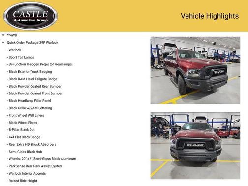 2022 RAM 1500 Classic Warlock Quad Cab 4x4 6'4' Box