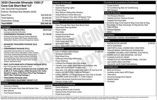 2020 Chevrolet Silverado 1500 LT