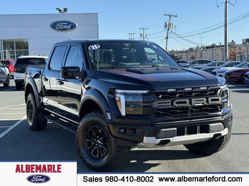 Agate Black Metallic 2025 Ford F-150 Raptor Truck