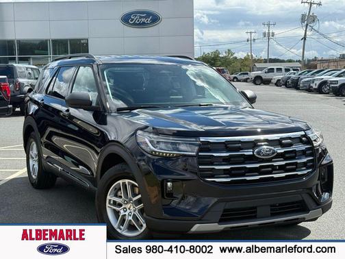 Agate Black Metallic 2025 Ford Explorer Active SUV