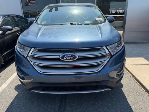 Blue 2018 Ford Edge SEL