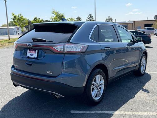 Blue 2018 Ford Edge SEL