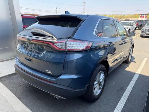 Blue 2018 Ford Edge SEL