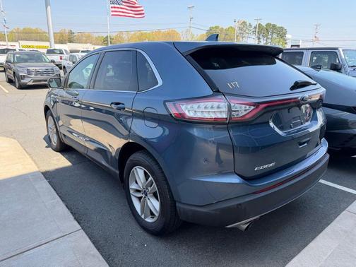 Blue 2018 Ford Edge SEL