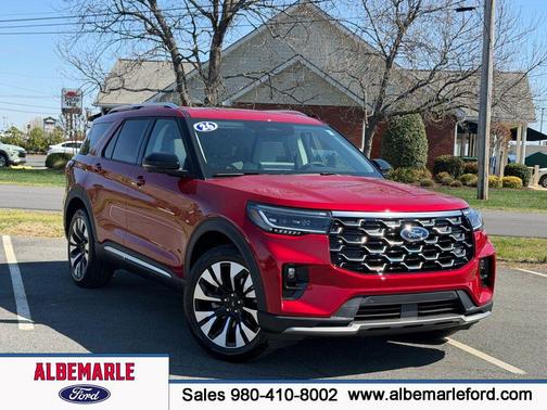 Rapid Red Metallic Tinted Clearcoat 2026 Ford Explorer Platinum